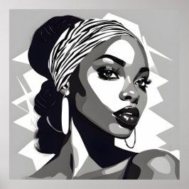 Porträtt av svarta kvinnor poster