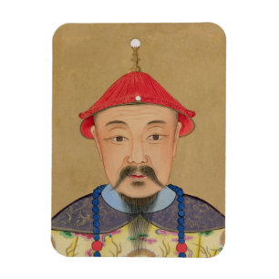 Porträtt av T'ai T'sin Che-Tsou (1638-61) Magnet
