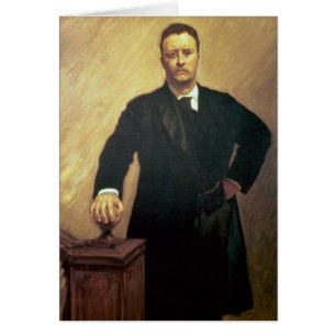 Porträtt av Theodore Roosevelt Hälsningskort