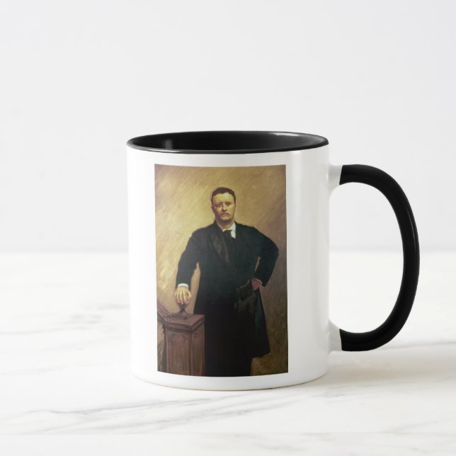 Porträtt av Theodore Roosevelt Mugg (Höger)
