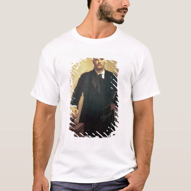 Porträtt av Theodore Roosevelt Tee Shirt (Framsida)