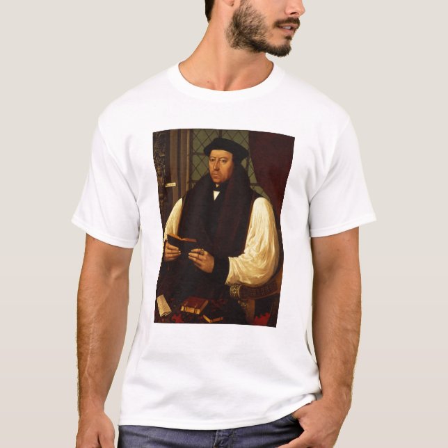 Porträtt av Thomas Cranmer 1546 T-shirt (Framsida)