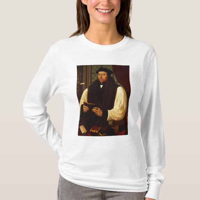 Porträtt av Thomas Cranmer 1546 Tee Shirt (Framsida)