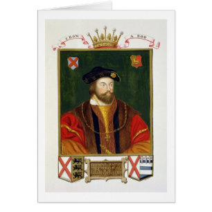Porträtt av Thomas Fitzgerald (1513-37) Lord Offa Hälsningskort