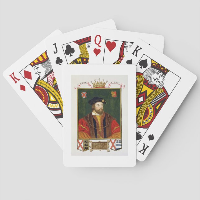 Porträtt av Thomas Fitzgerald (1513-37) Lord Offal Casinokort (Baksidan)