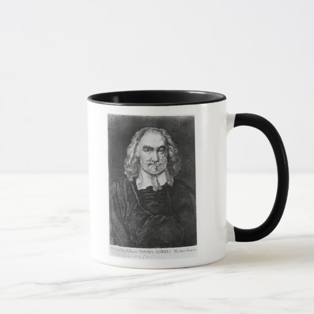 Porträtt av Thomas Hobbes Mugg (Höger)