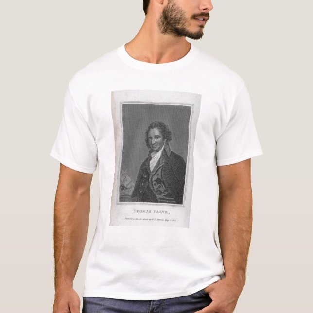 Porträtt av Thomas Paine från volym mig Tee (Framsida)