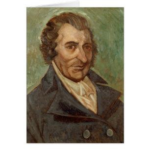 Porträtt av Thomas Paine Hälsningskort