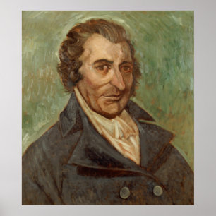 Porträtt av Thomas Paine Poster