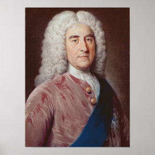 Porträtt av Thomas Pelham Holles Poster
