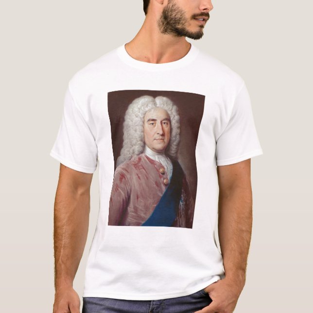 Porträtt av Thomas Pelham Holles Tee Shirt (Framsida)