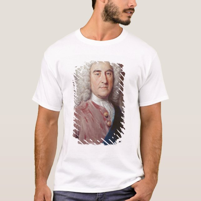 Porträtt av Thomas Pelham Holles Tee Shirt (Framsida)