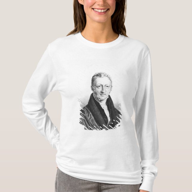 Porträtt av Thomas Robert Malthus T-shirt (Framsida)