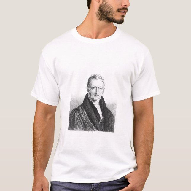Porträtt av Thomas Robert Malthus T-shirt (Framsida)
