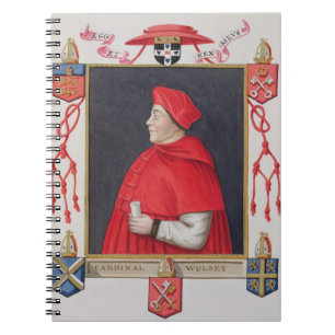 Porträtt av Thomas Wolsey (c.1475-1530) kardinal Anteckningsbok