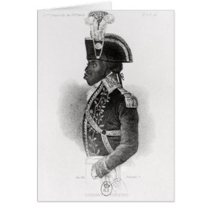 Porträtt av Toussaint L'Ouverture Hälsningskort