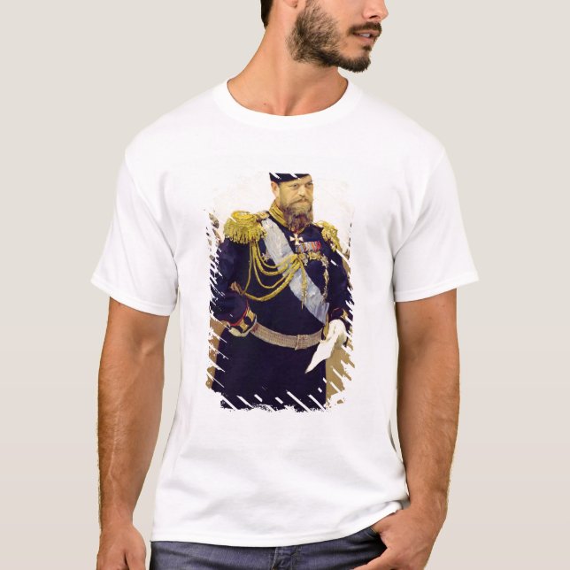 Porträtt av tsaren Alexander III, 1900 T Shirt (Framsida)