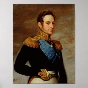 Porträtt av tsaren Nicholas mig 1826 Poster