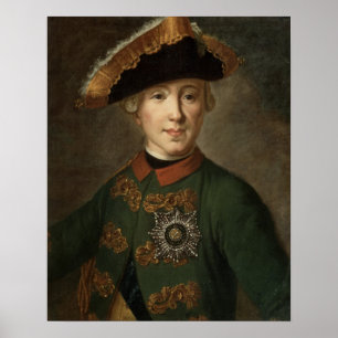 Porträtt av tsaren Peter III Poster