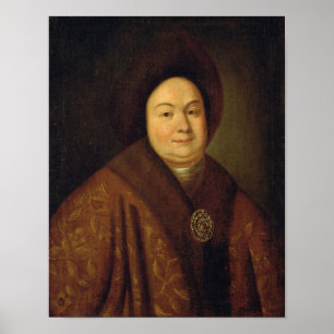 Porträtt av Tsarina Evdokiya Feodorovna Poster