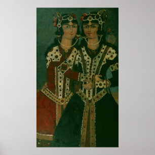 Porträtt av twillingar poster