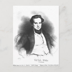 Porträtt av Victor Hugo Vykort