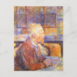 Porträtt av Vincent Van Gogh av Toulouse-Lautrec P Vykort