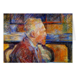 Porträtt av Vincent Van Gogh Hälsningskort