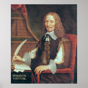 Porträtt av Vincent Voiture Poster