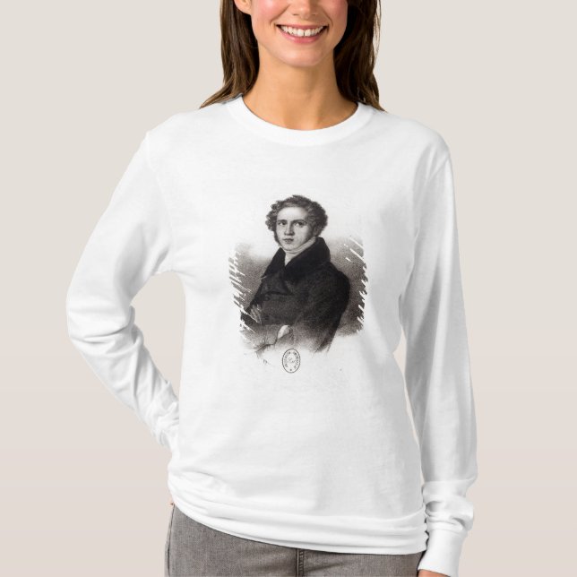 Porträtt av Vincenzo Bellini Tee Shirt (Framsida)