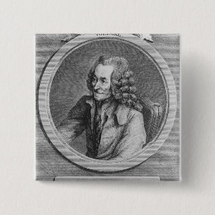 Porträtt av Voltaire, från en teckning Knapp