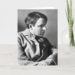 Porträtt av W.B. Yeats Kort
