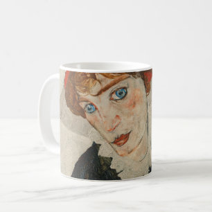 Porträtt av Wally av Egon Schiele Kaffemugg