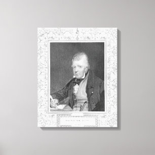 Porträtt av Walter Scott Canvastryck