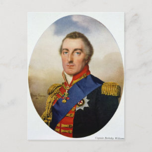Porträtt av Wellington herke Vykort