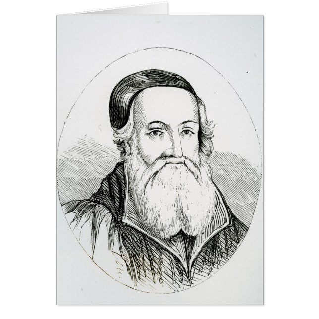 Porträtt av William Grindal Hälsningskort (Framsidan)