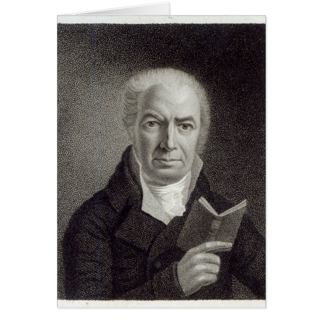 Porträtt av William Hayley Hälsningskort (Framsidan)