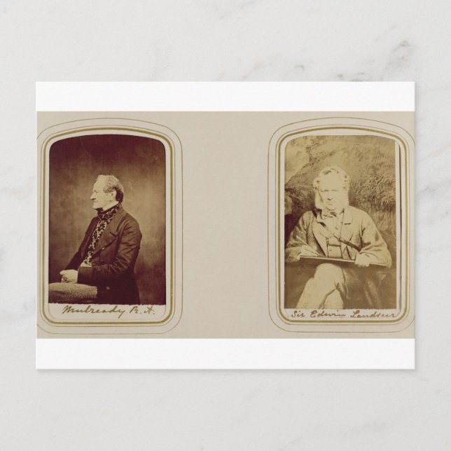 Porträtt av William Mulready (1786-1863) från Cund Vykort (Framsida)