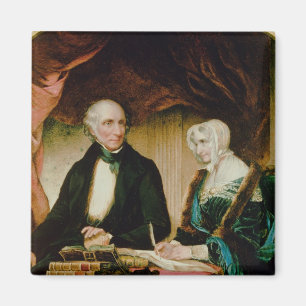 Porträtt av William och Mary Wordsworth, 1839 Magnet