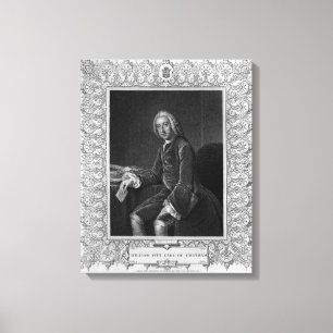 Porträtt av William Pitt, 1st Earl av Chatham Canvastryck