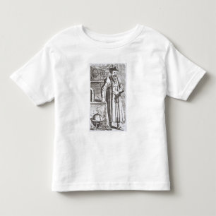 Porträtt av William Postel (1510-81), från hans Tee Shirt