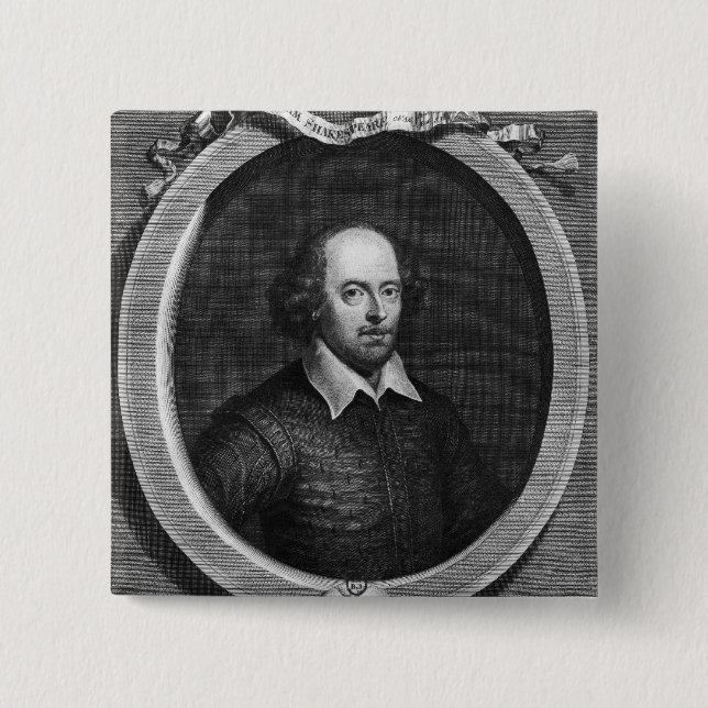 Porträtt av William Shakespeare 1719 Knapp (Framsida)