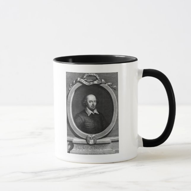 Porträtt av William Shakespeare 1719 Mugg (Höger)