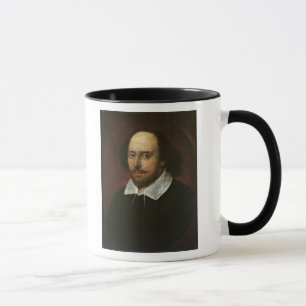 Porträtt av William Shakespeare c.1610 Mugg
