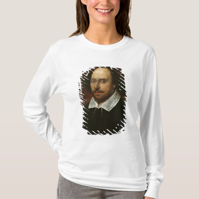 Porträtt av William Shakespeare c.1610 Tee Shirt (Framsida)