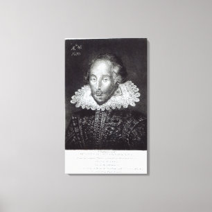 Porträtt av William Shakespeare Canvastryck
