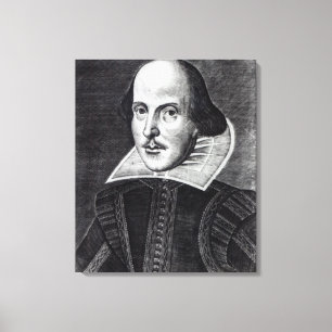Porträtt av William Shakespeare Canvastryck