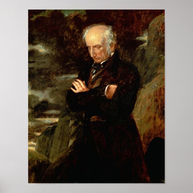 Porträtt av William Wordsworth 1842 Poster (Framsidan)