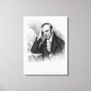 Porträtt av William Wordsworth Canvastryck