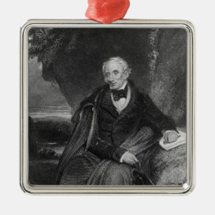 Porträtt av William Wordsworth Julgransprydnad Metall